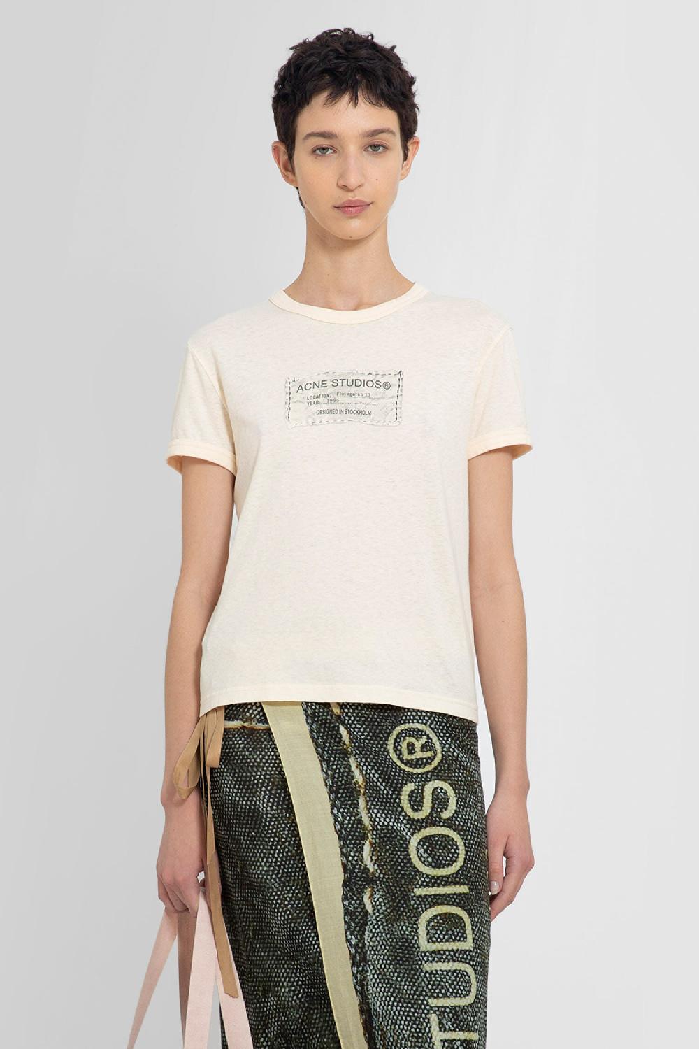 Antonioli ACNE STUDIOS WOMAN ORANGE T-SHIRTS & TANK TOPS Economico