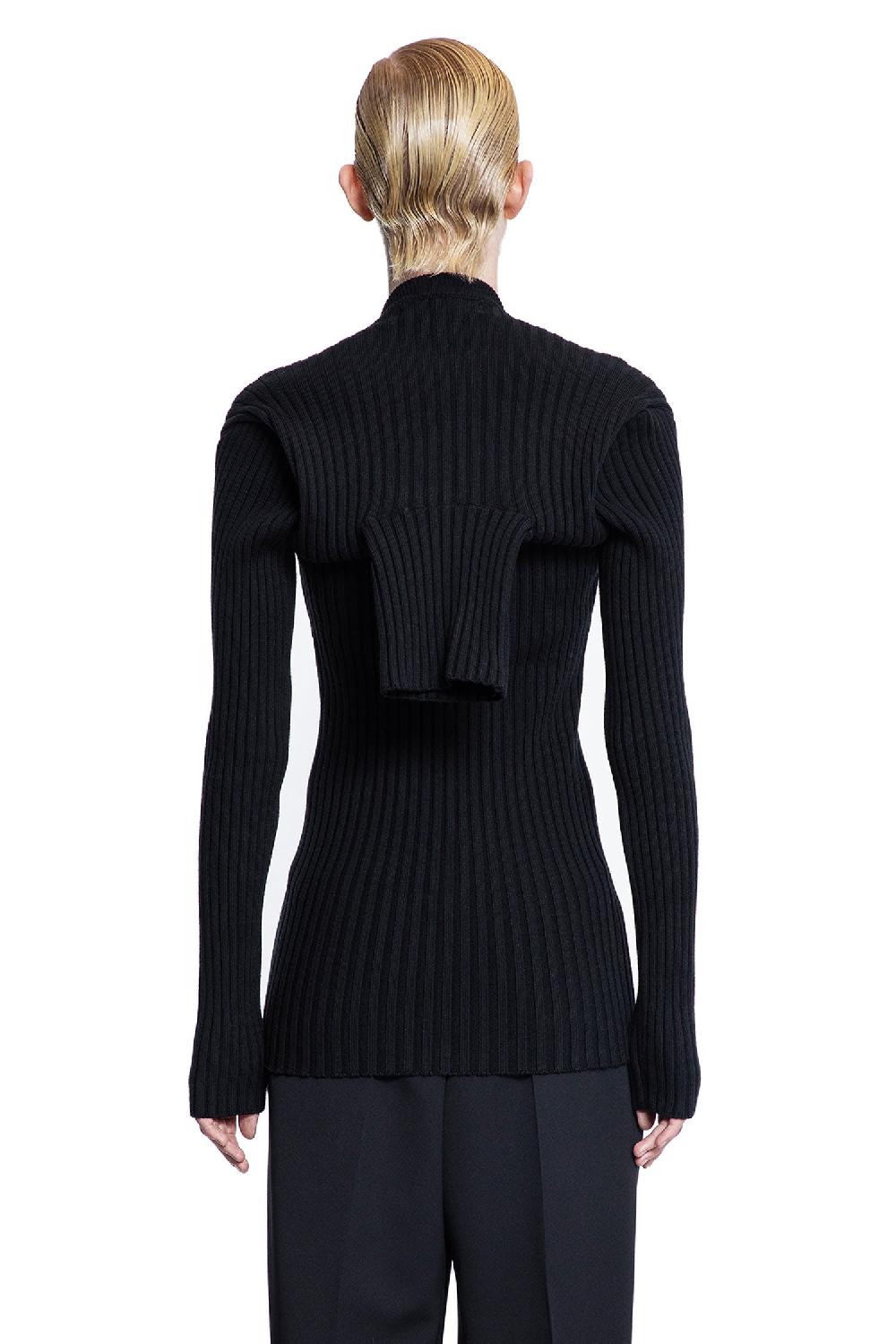 Antonioli ALAINPAUL WOMAN BLACK KNITWEAR Trasporto libero internazionale