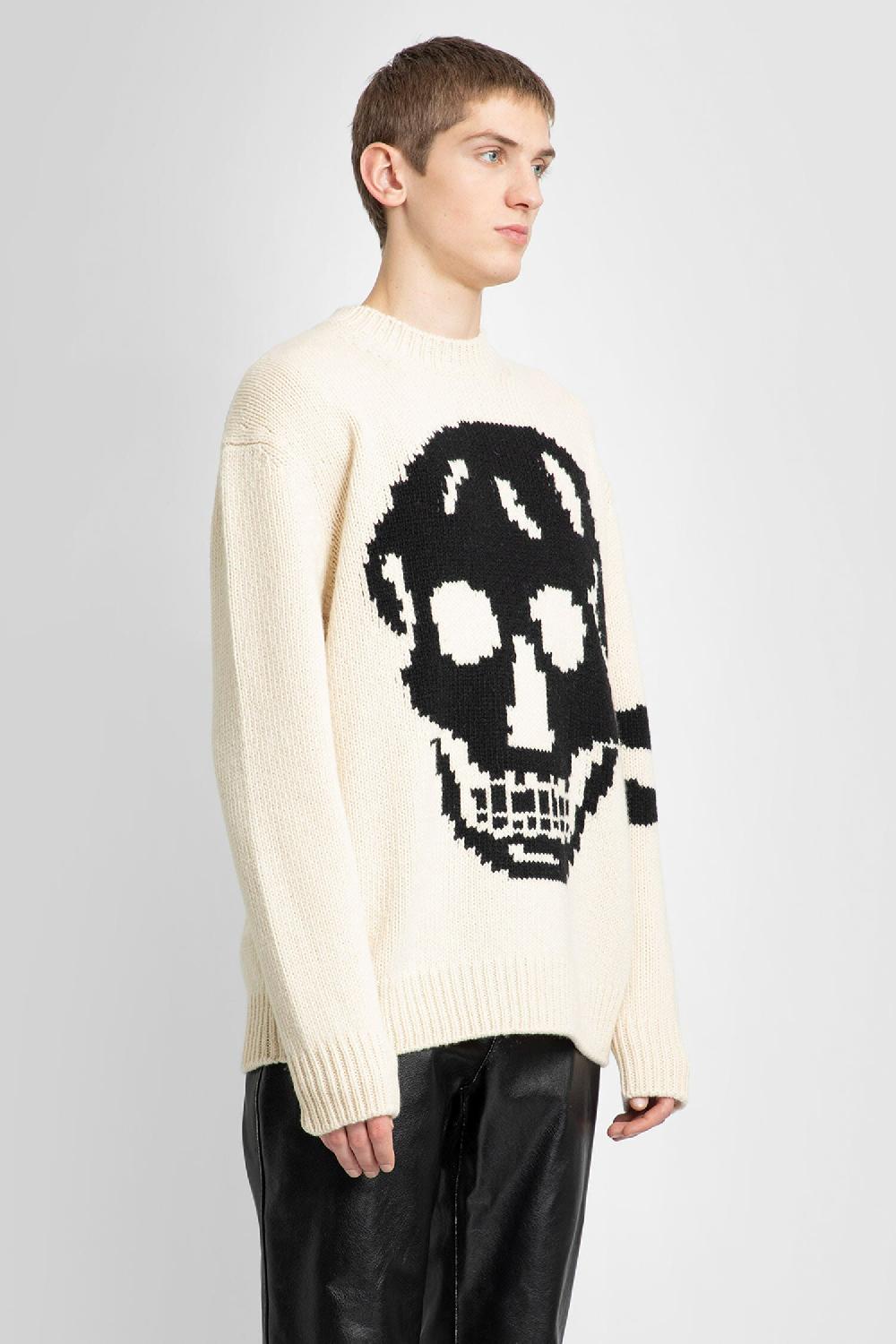 Antonioli ALEXANDER MCQUEEN MAN BEIGE KNITWEAR Italia