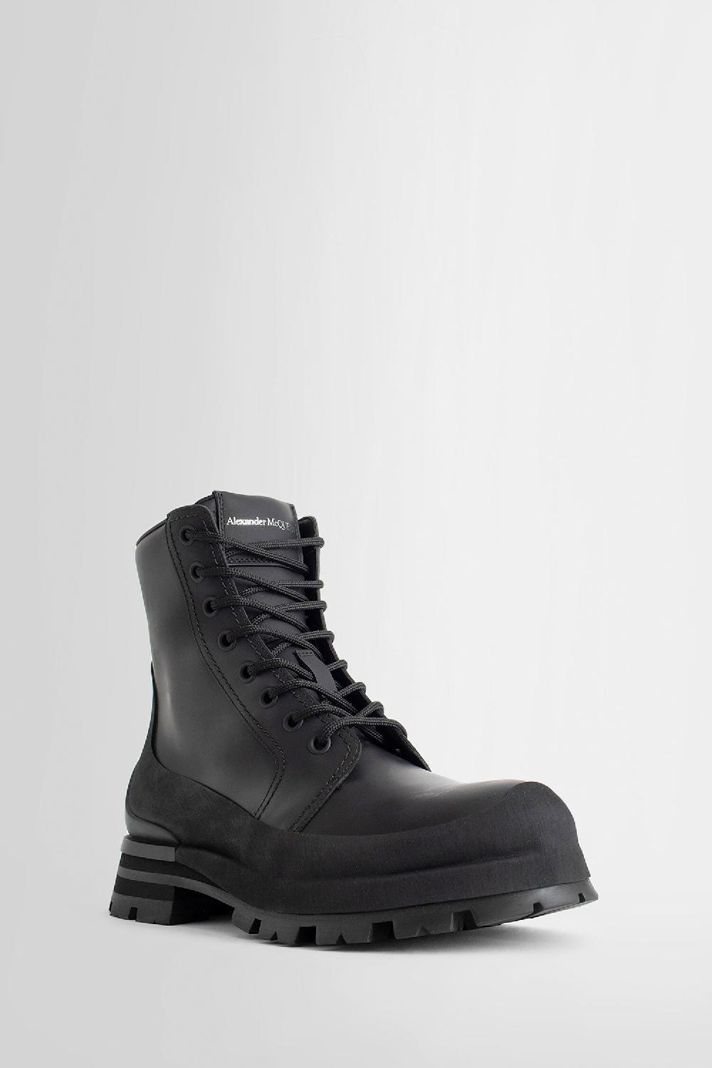 Antonioli ALEXANDER MCQUEEN MAN BLACK BOOTS In Linea