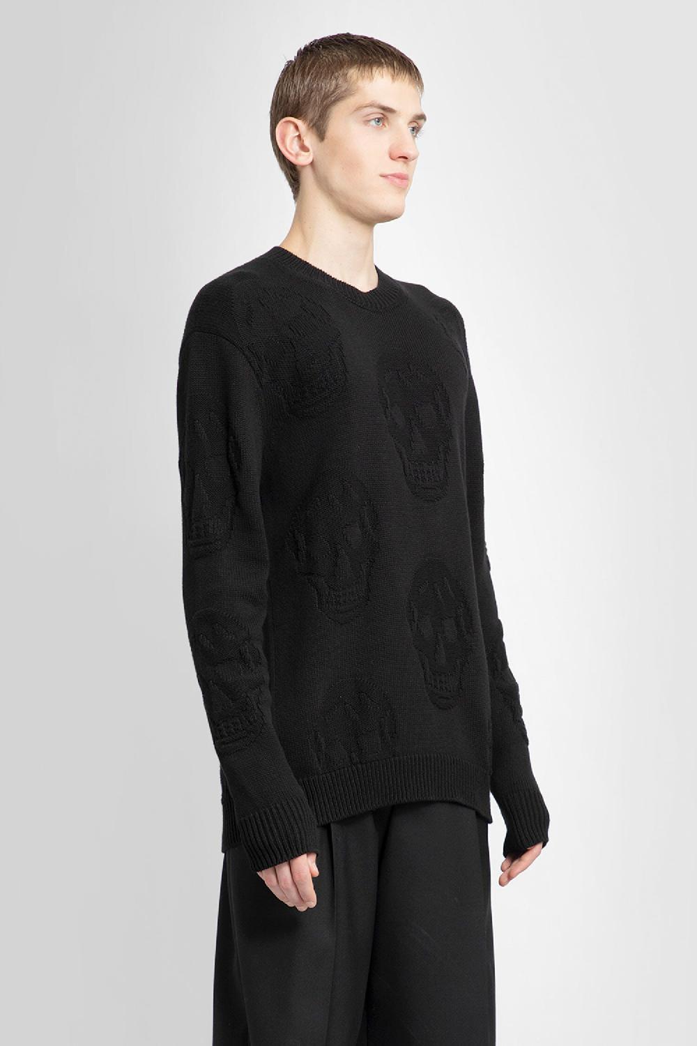 Antonioli ALEXANDER MCQUEEN MAN BLACK KNITWEAR Affare Del Giorno