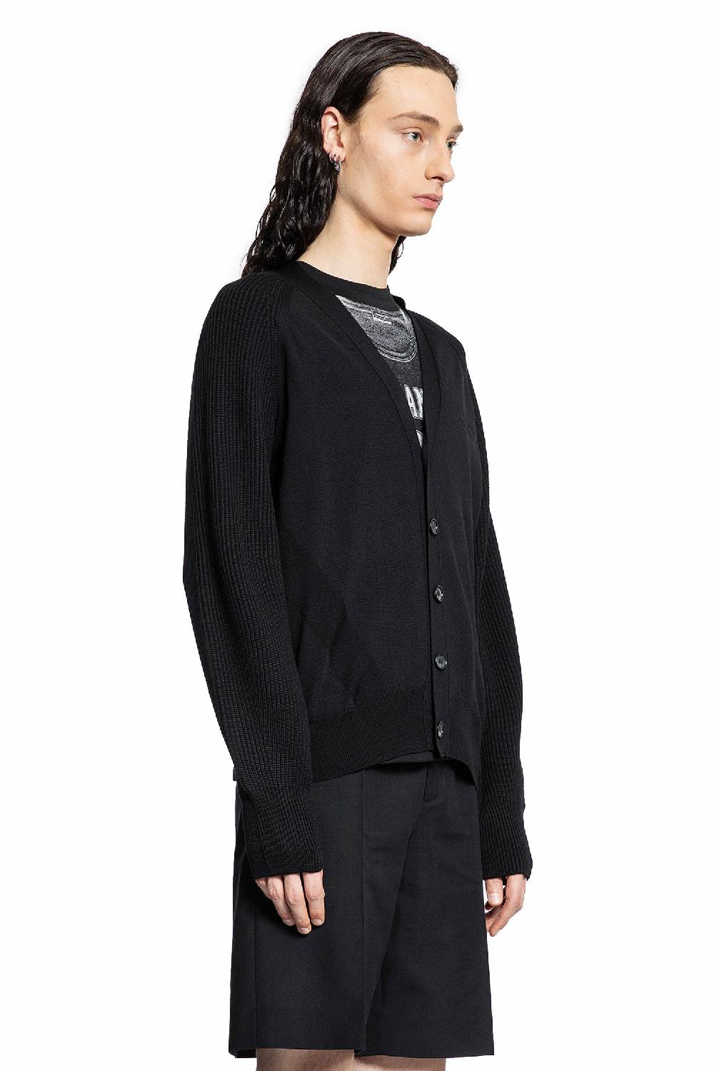 Antonioli ALEXANDER MCQUEEN MAN BLACK KNITWEAR Prezzo Ridotto