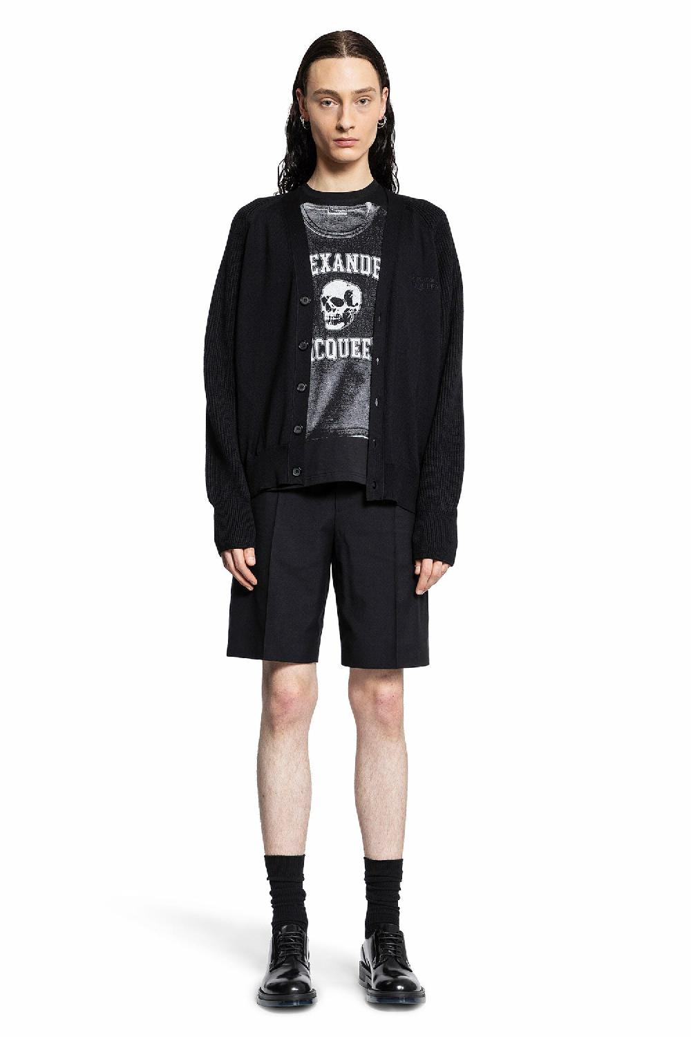 Antonioli ALEXANDER MCQUEEN MAN BLACK KNITWEAR Prezzo Ridotto