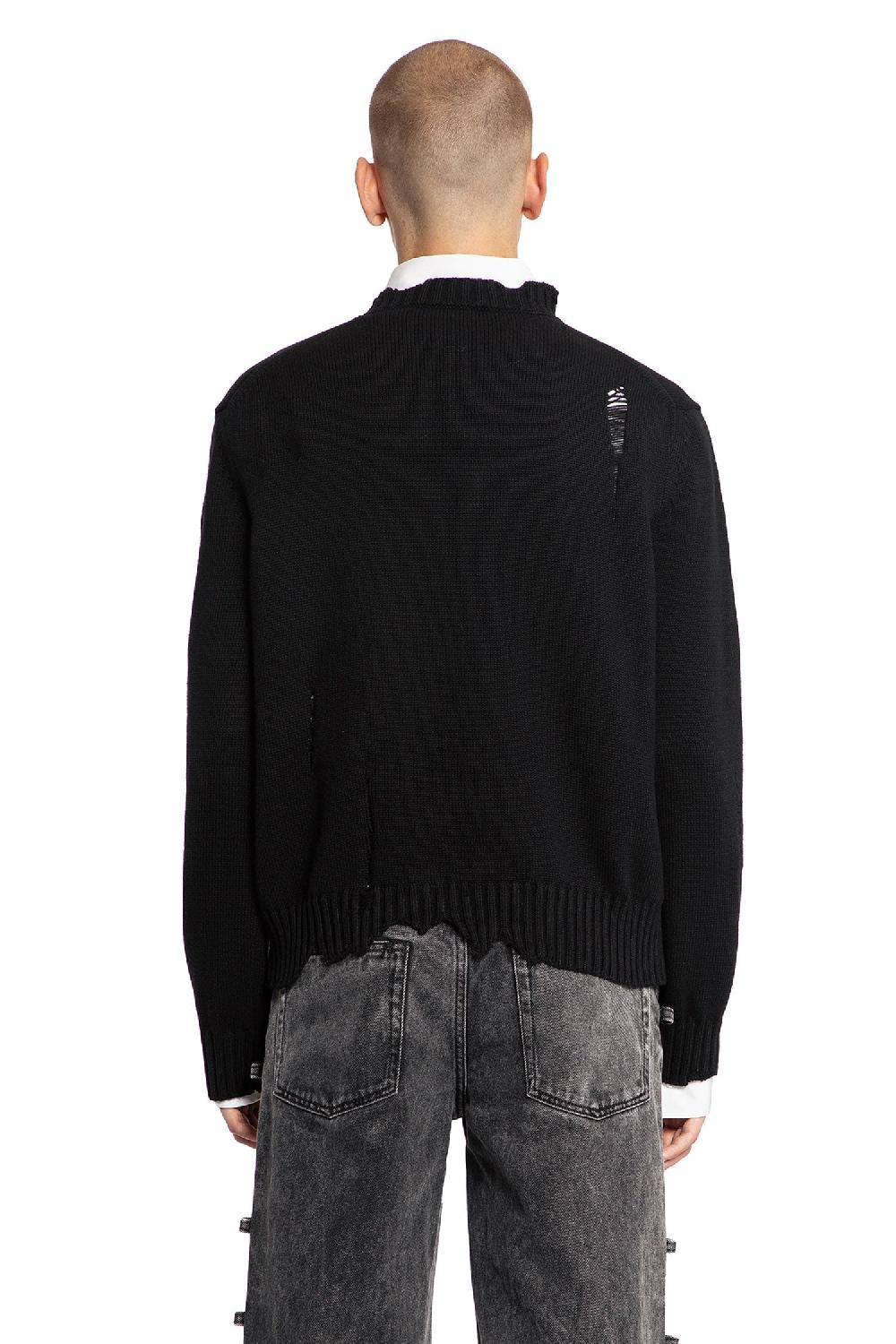 Antonioli ALEXANDER MCQUEEN MAN BLACK KNITWEAR Sottocosto