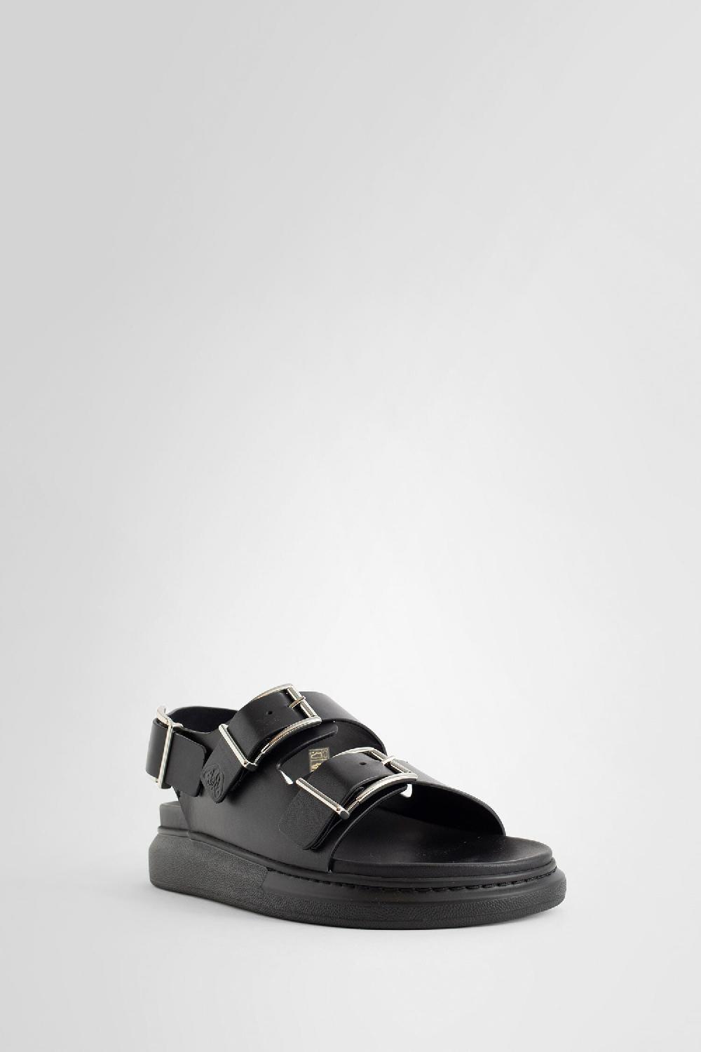 Antonioli ALEXANDER MCQUEEN MAN BLACK SANDALS & SLIDES Presa