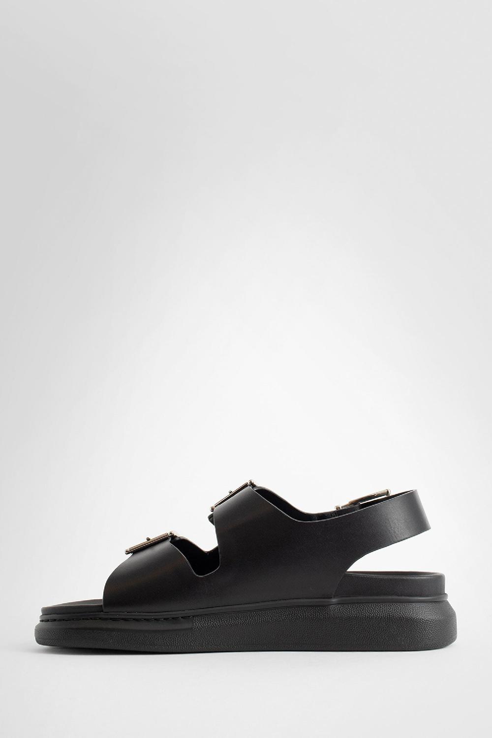 Antonioli ALEXANDER MCQUEEN MAN BLACK SANDALS & SLIDES Presa