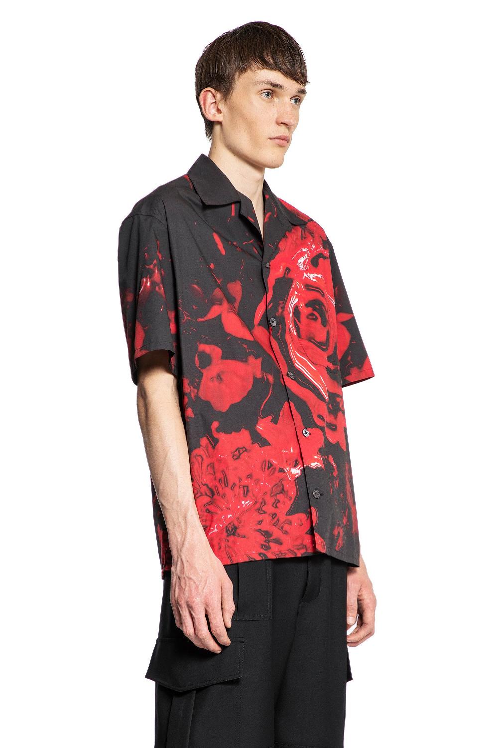 Antonioli ALEXANDER MCQUEEN MAN BLACK SHIRTS Sconto