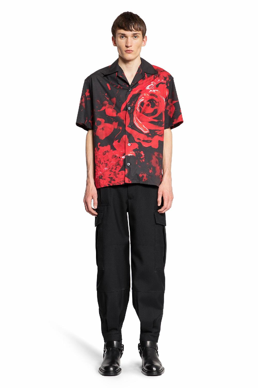 Antonioli ALEXANDER MCQUEEN MAN BLACK SHIRTS Sconto