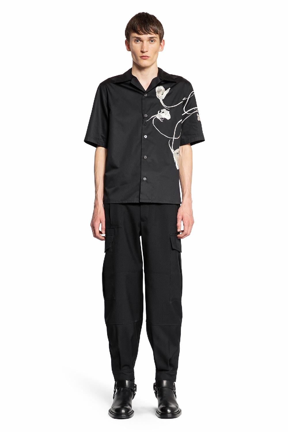 Antonioli ALEXANDER MCQUEEN MAN BLACK SHIRTS Offerta