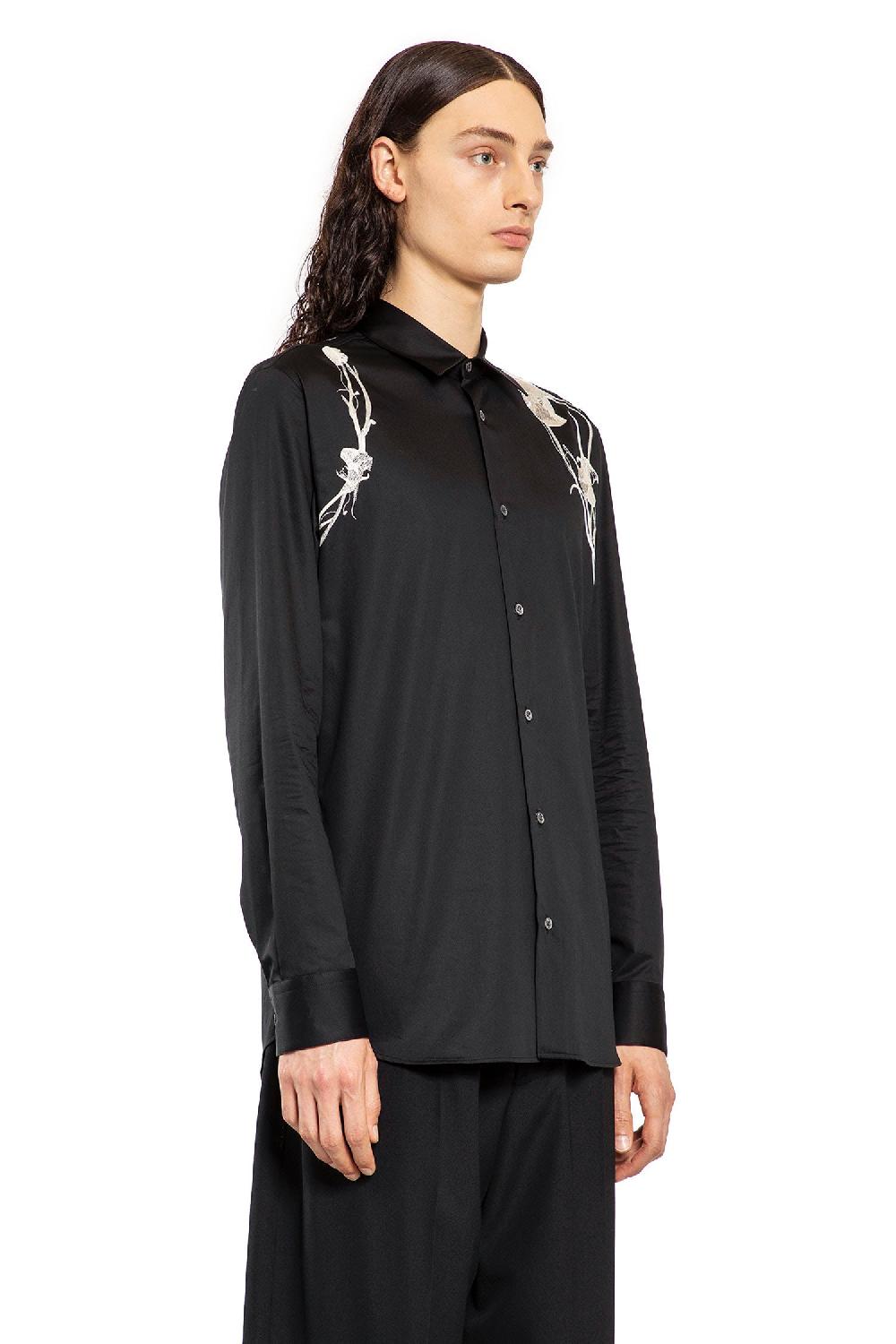 Antonioli ALEXANDER MCQUEEN MAN BLACK SHIRTS Economico