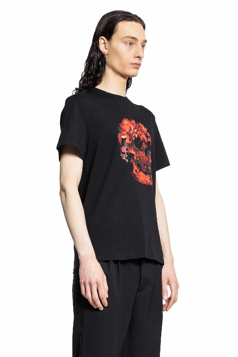Antonioli ALEXANDER MCQUEEN MAN BLACK T-SHIRTS & TANK TOPS Saldi Di Fabbrica