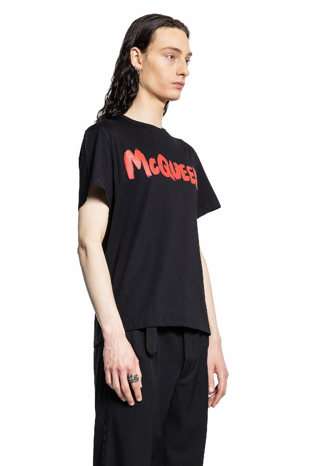 Antonioli ALEXANDER MCQUEEN MAN BLACK T-SHIRTS & TANK TOPS I Più Venduti