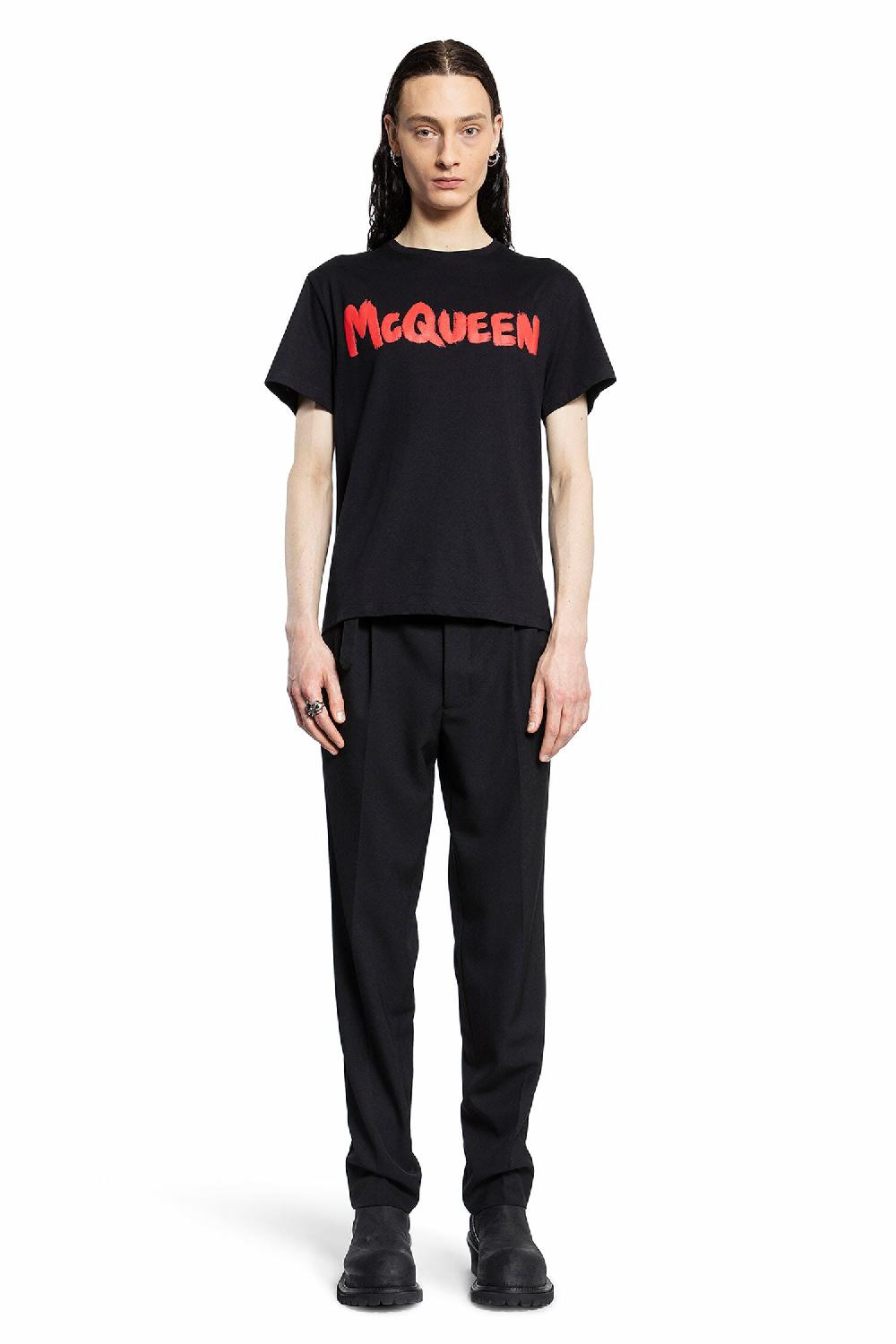 Antonioli ALEXANDER MCQUEEN MAN BLACK T-SHIRTS & TANK TOPS I Più Venduti