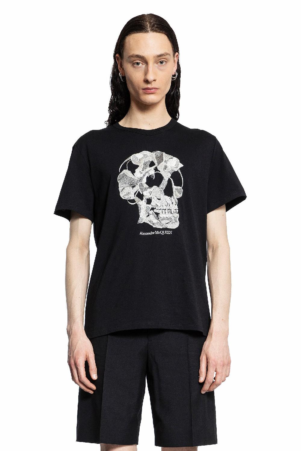Antonioli ALEXANDER MCQUEEN MAN BLACK T-SHIRTS & TANK TOPS Vendite Flash