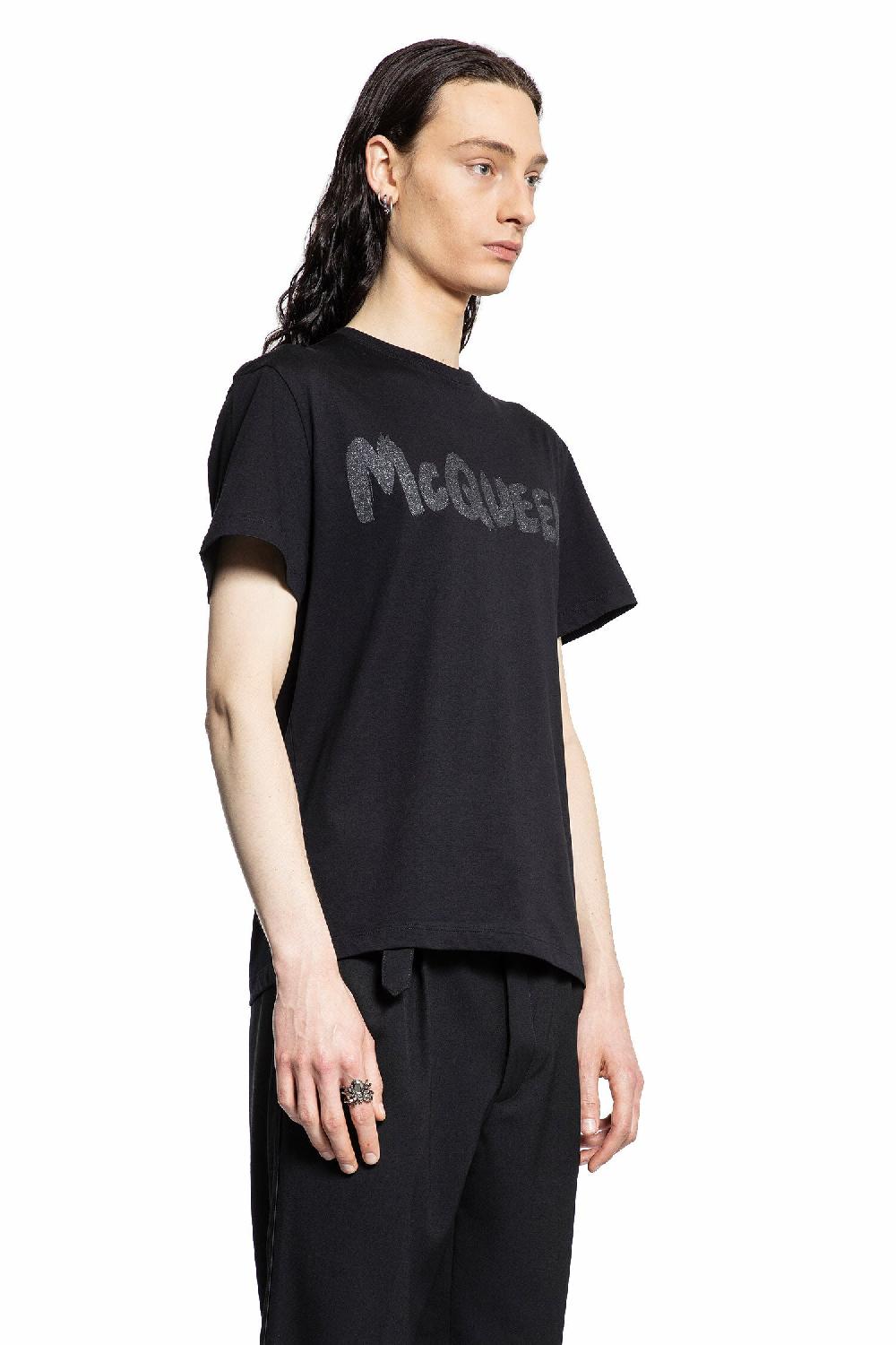 Antonioli ALEXANDER MCQUEEN MAN BLACK T-SHIRTS & TANK TOPS Nuova