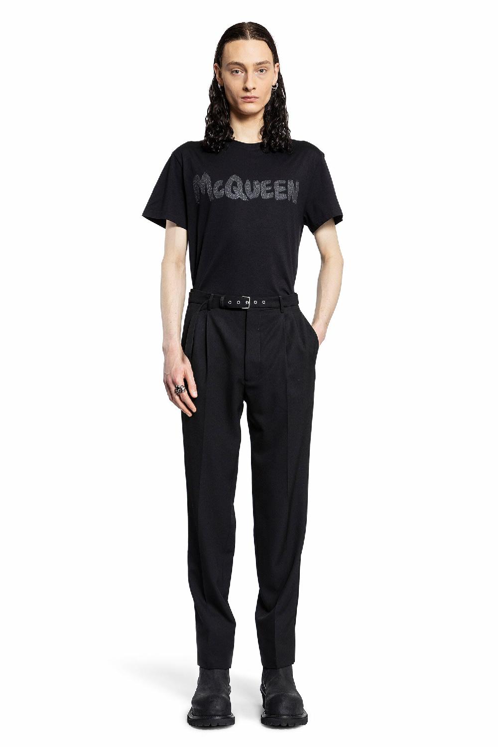 Antonioli ALEXANDER MCQUEEN MAN BLACK T-SHIRTS & TANK TOPS Nuova