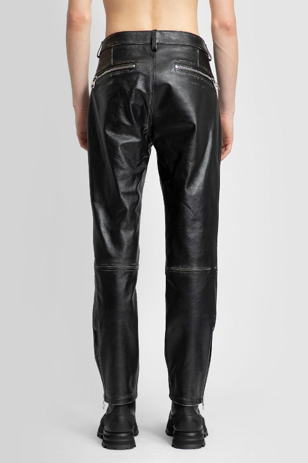 Antonioli ALEXANDER MCQUEEN MAN BLACK TROUSERS Moda