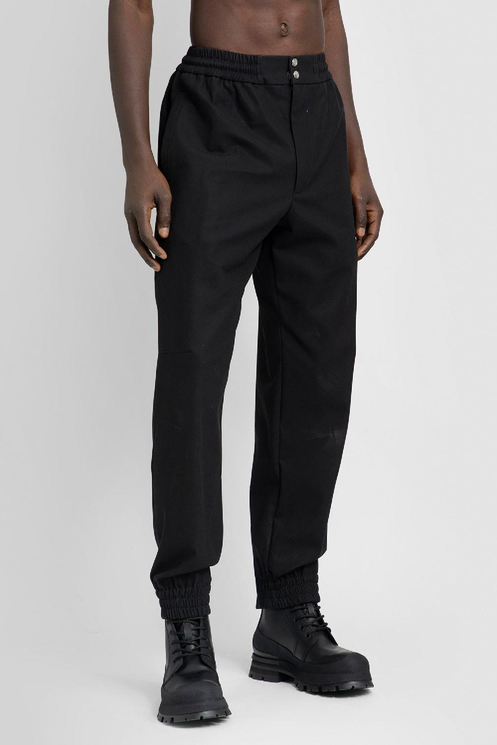 Antonioli ALEXANDER MCQUEEN MAN BLACK TROUSERS Negozio online di fabbrica