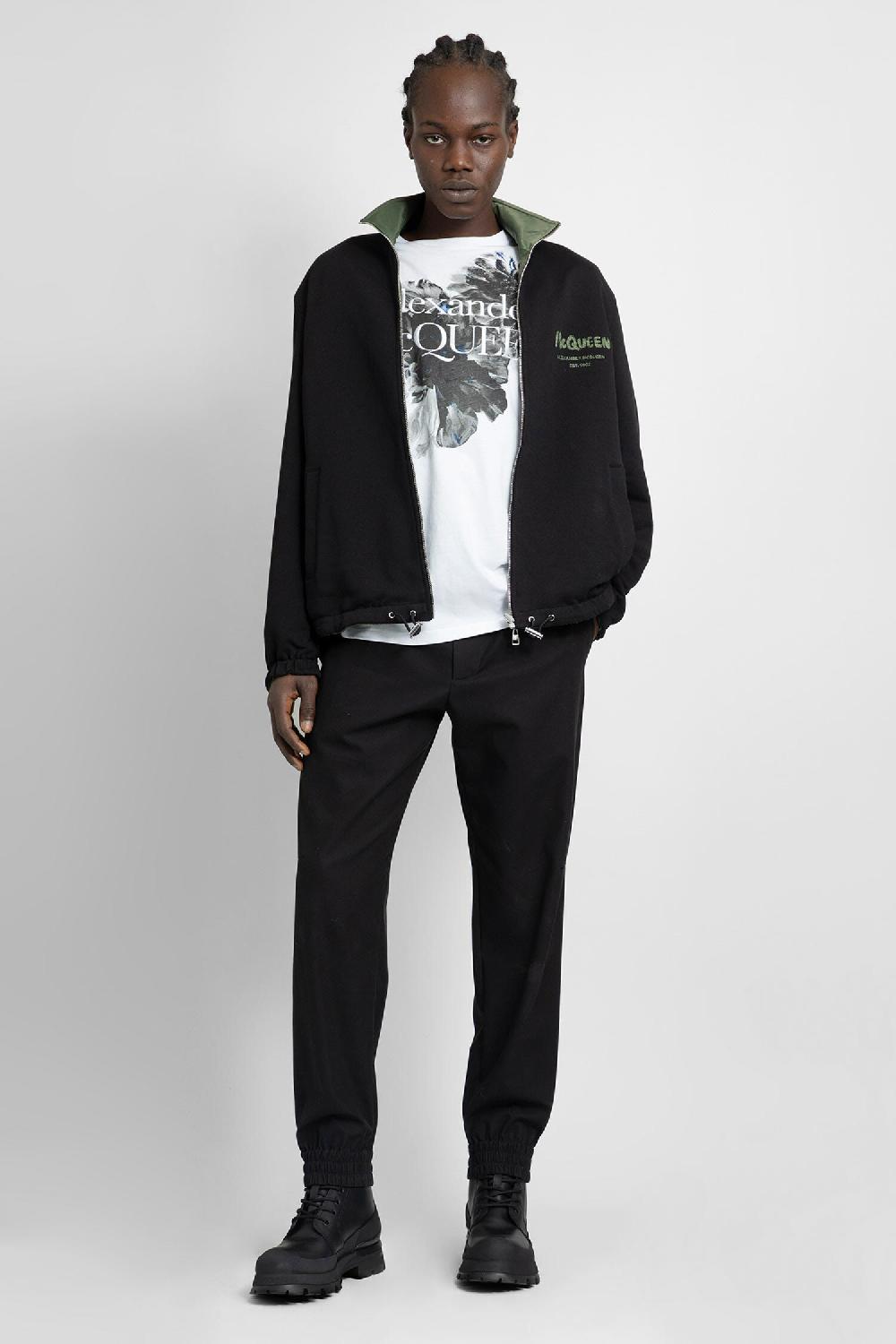 Antonioli ALEXANDER MCQUEEN MAN BLACK TROUSERS Negozio online di fabbrica