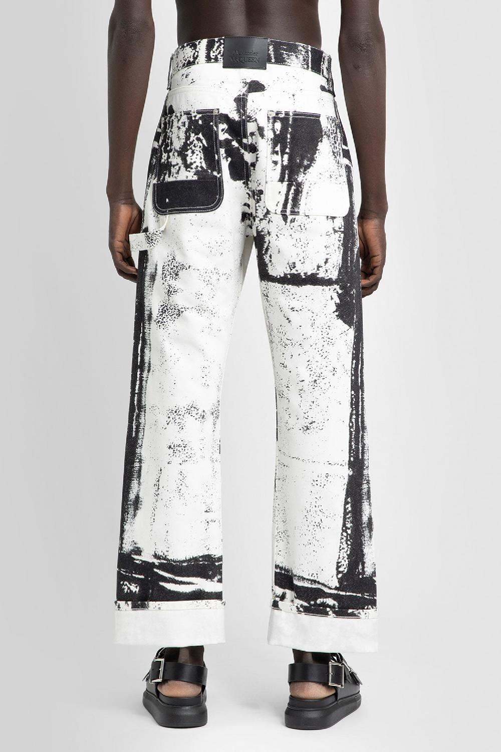 Antonioli ALEXANDER MCQUEEN MAN BLACK&WHITE JEANS Black Friday