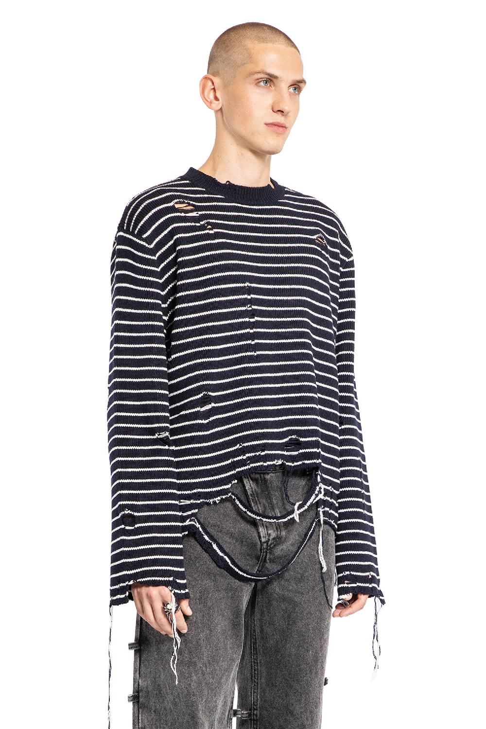 Antonioli ALEXANDER MCQUEEN MAN BLACK&WHITE KNITWEAR Cyber Monday