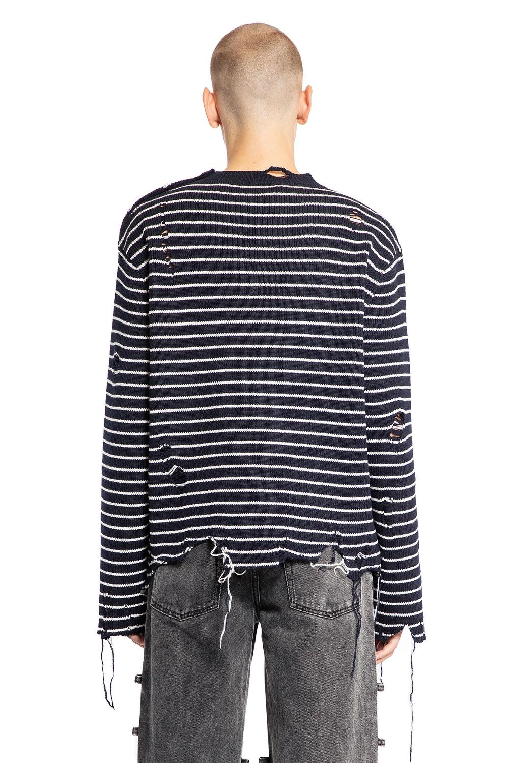 Antonioli ALEXANDER MCQUEEN MAN BLACK&WHITE KNITWEAR Cyber Monday