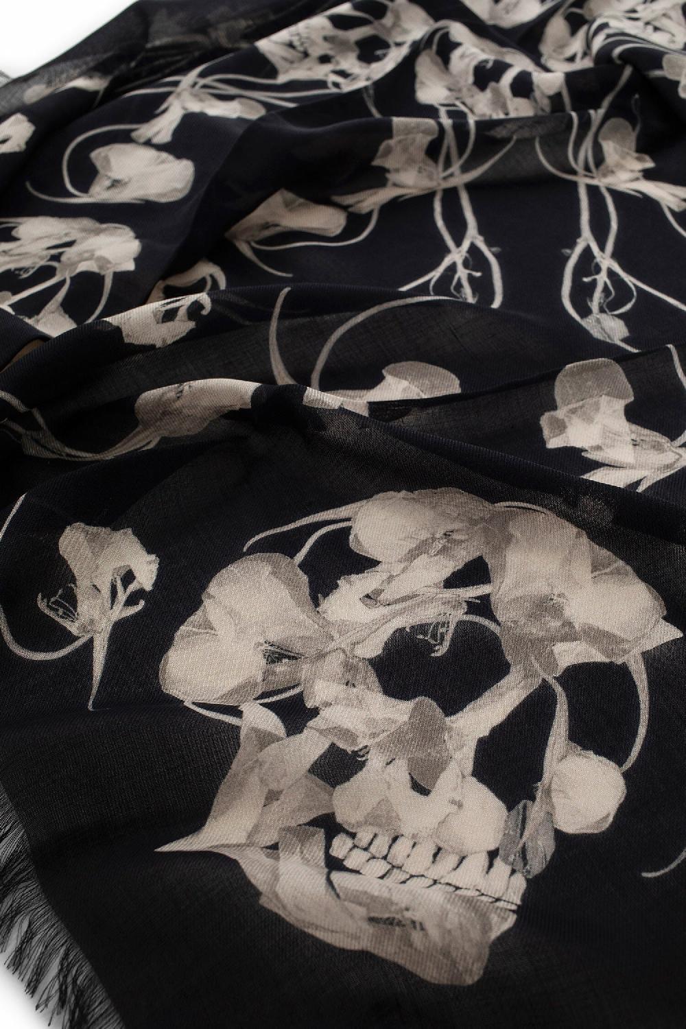 Antonioli ALEXANDER MCQUEEN MAN BLACK&WHITE SCARVES Offerta Pasqua