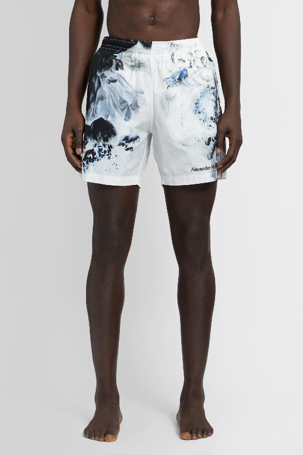 Antonioli ALEXANDER MCQUEEN MAN BLACK&WHITE SWIMWEAR Smaltimento dello stoccaggio