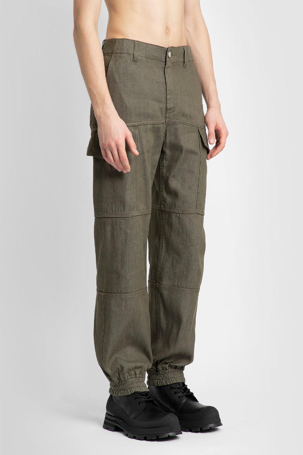 Antonioli ALEXANDER MCQUEEN MAN GREEN JEANS Vendita calda