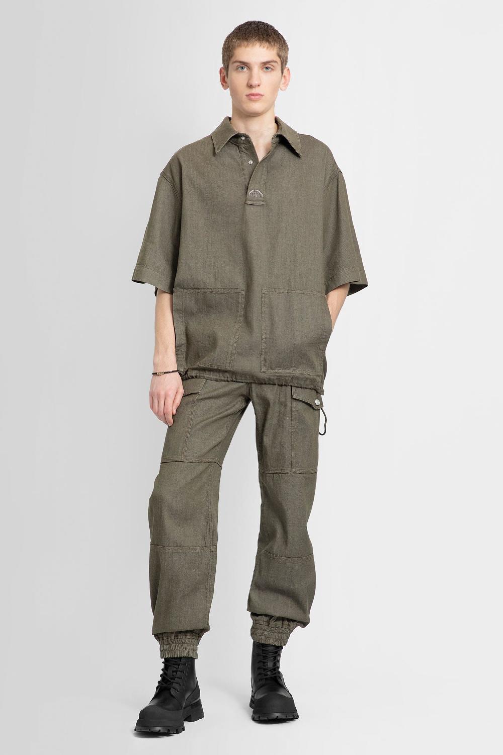 Antonioli ALEXANDER MCQUEEN MAN GREEN JEANS Vendita calda