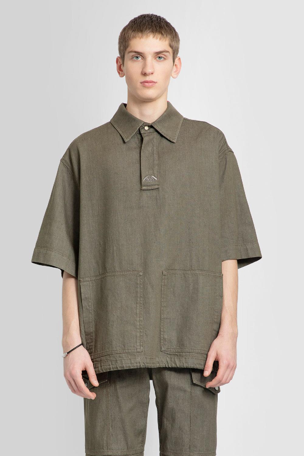 Antonioli ALEXANDER MCQUEEN MAN GREEN SHIRTS Offerta migliore