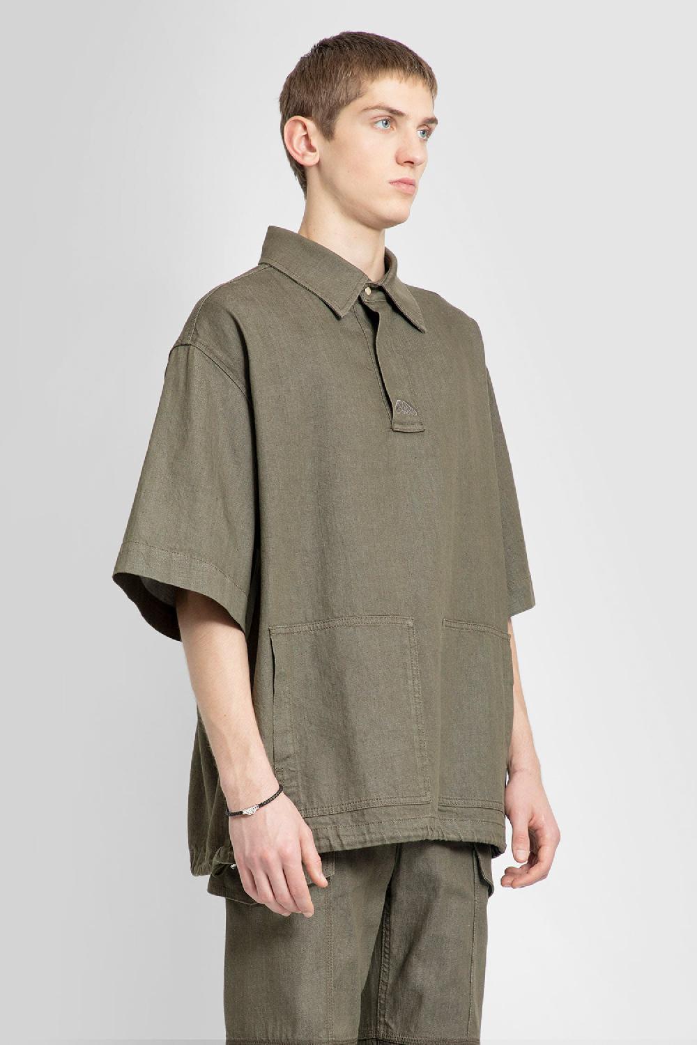 Antonioli ALEXANDER MCQUEEN MAN GREEN SHIRTS Offerta migliore
