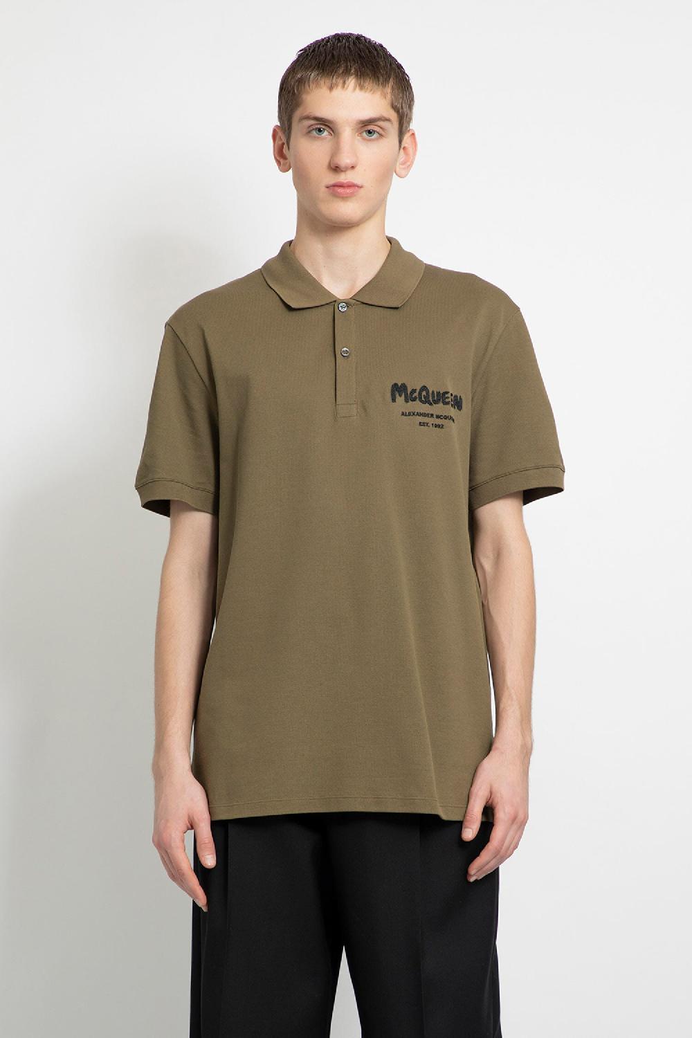 Antonioli ALEXANDER MCQUEEN MAN GREEN T-SHIRTS & TANK TOPS Latest fashion