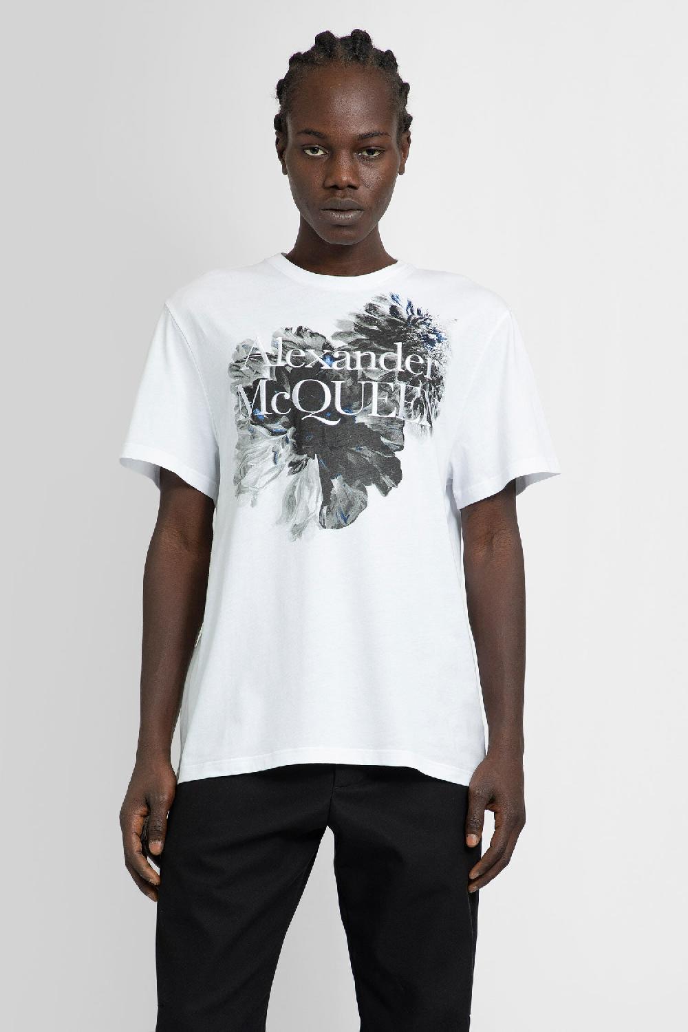 Antonioli ALEXANDER MCQUEEN MAN WHITE T-SHIRTS & TANK TOPS Latest stili
