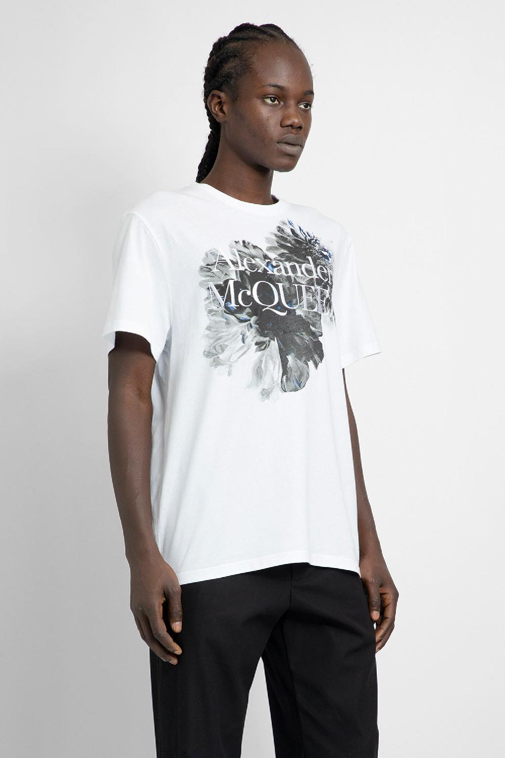 Antonioli ALEXANDER MCQUEEN MAN WHITE T-SHIRTS & TANK TOPS Latest stili