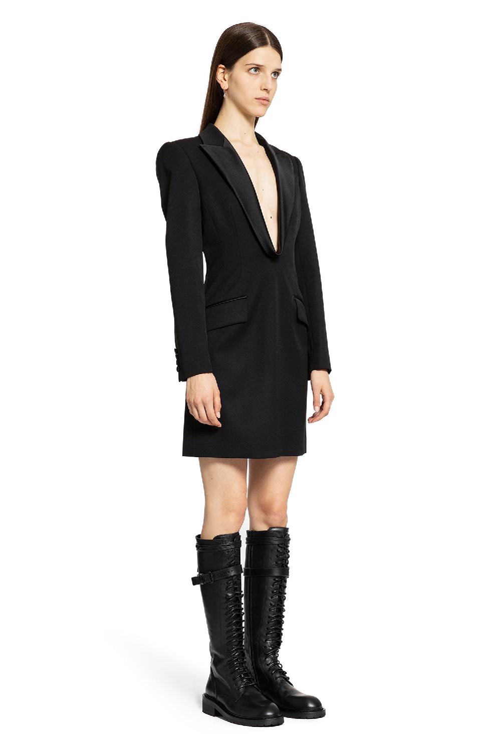 Antonioli ALEXANDER MCQUEEN WOMAN BLACK DRESSES Super sconto