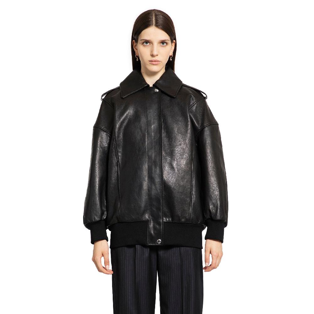 Antonioli ALEXANDER MCQUEEN WOMAN BLACK JACKETS Trasporto libero internazionale