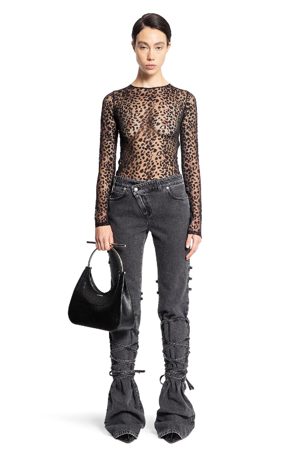 Antonioli ALEXANDER MCQUEEN WOMAN BLACK JEANS Officina