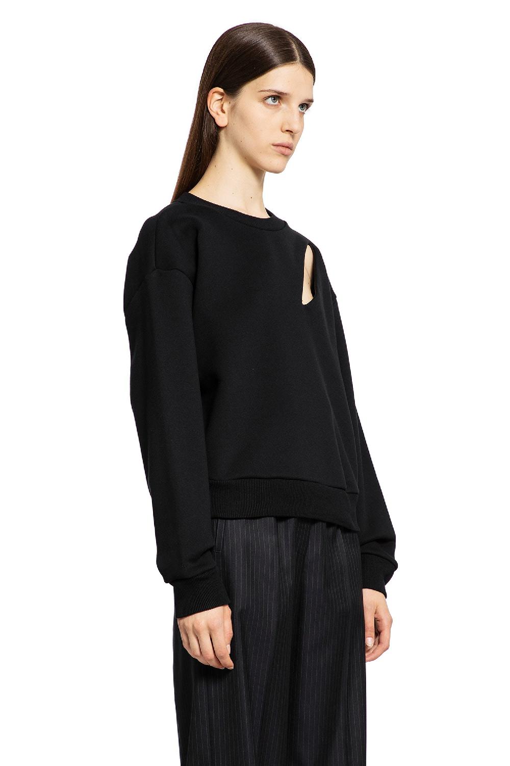Antonioli ALEXANDER MCQUEEN WOMAN BLACK SWEATSHIRTS Vendita
