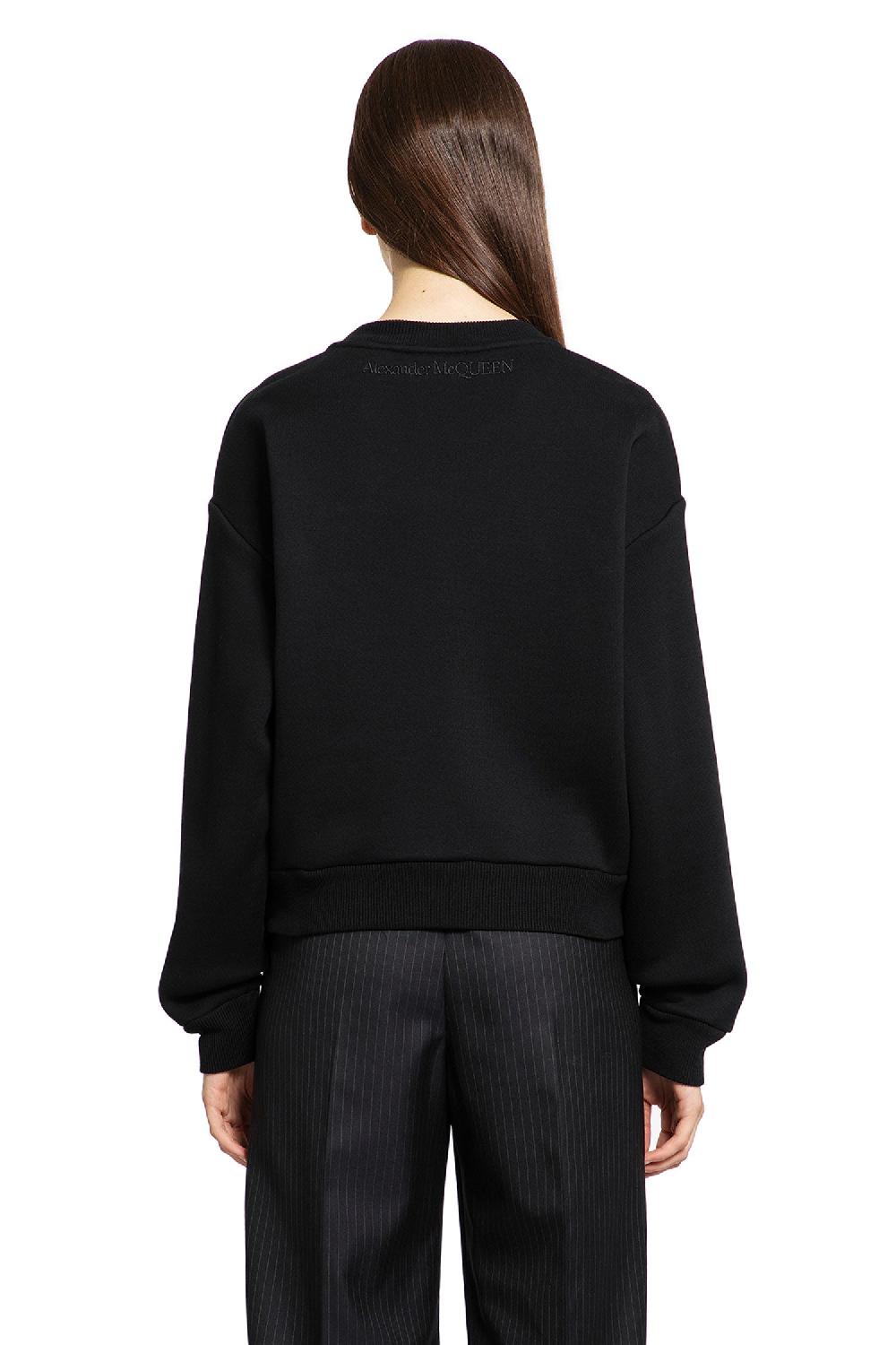 Antonioli ALEXANDER MCQUEEN WOMAN BLACK SWEATSHIRTS Vendita
