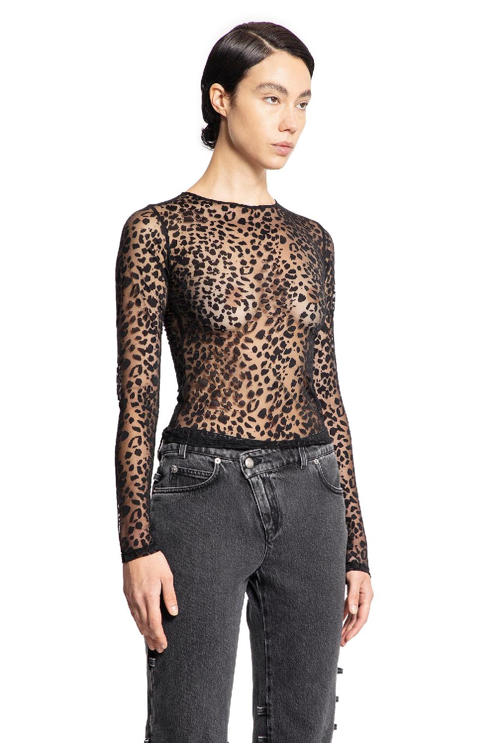 Antonioli ALEXANDER MCQUEEN WOMAN BLACK TOPS Qualità Garantita