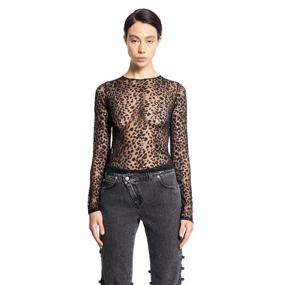 Antonioli ALEXANDER MCQUEEN WOMAN BLACK TOPS Qualità Garantita