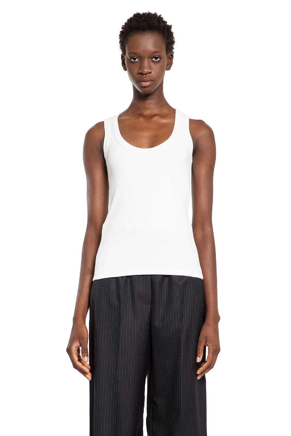 Antonioli ALEXANDER MCQUEEN WOMAN WHITE T-SHIRTS & TANK TOPS Grande vendita