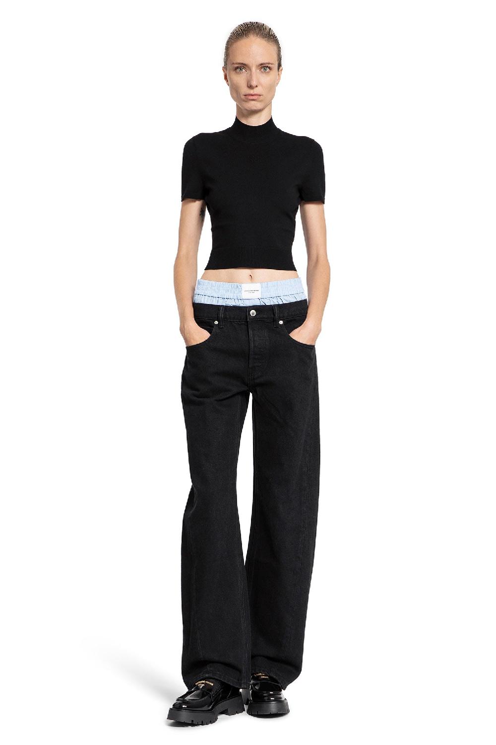 Antonioli ALEXANDER WANG WOMAN BLACK JEANS Offerta natalizia