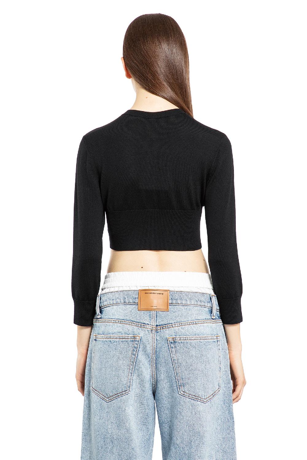 Antonioli ALEXANDER WANG WOMAN BLACK KNITWEAR Offerta Giorno del Papà
