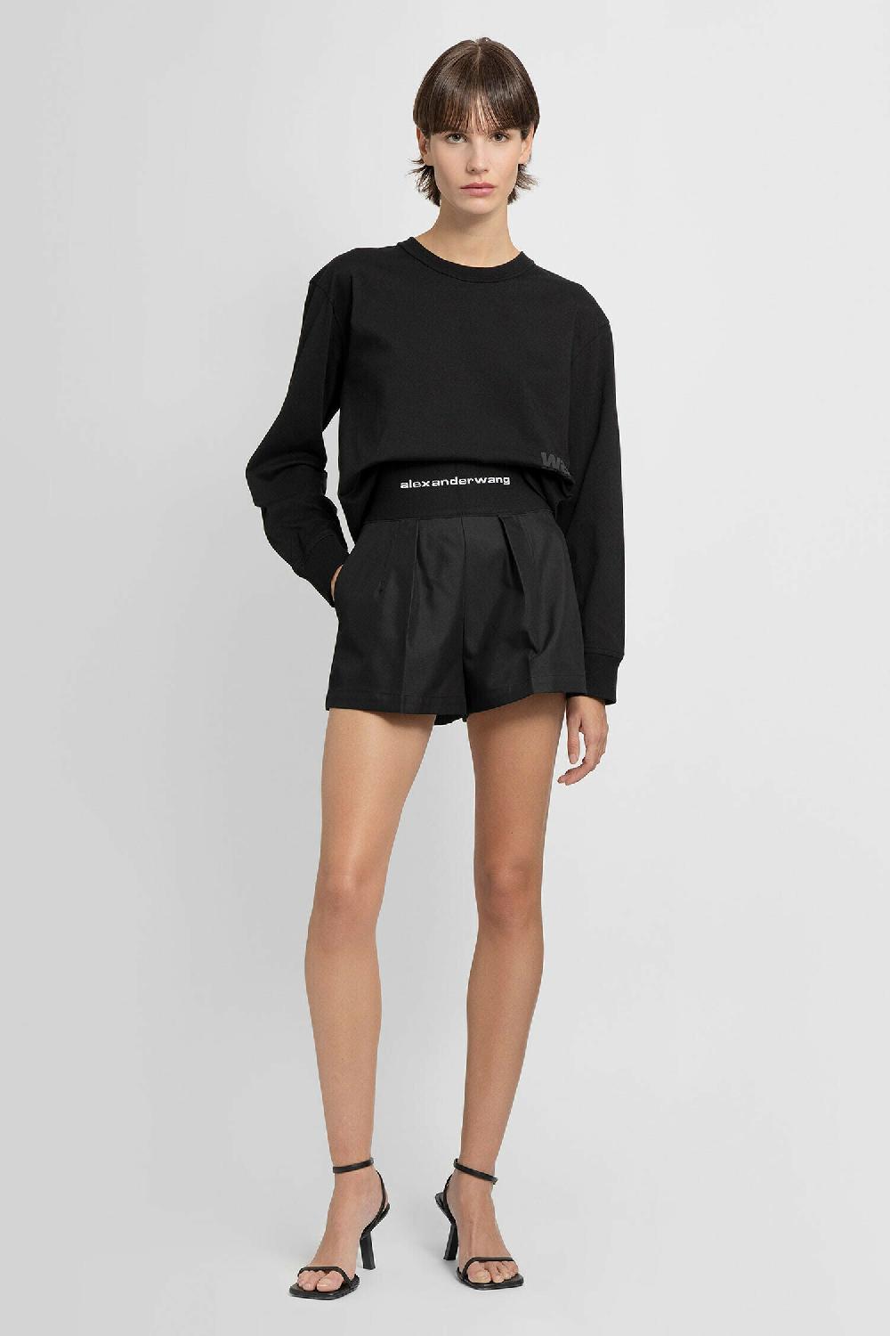 Antonioli ALEXANDER WANG WOMAN BLACK SHORTS Smaltimento dello stoccaggio