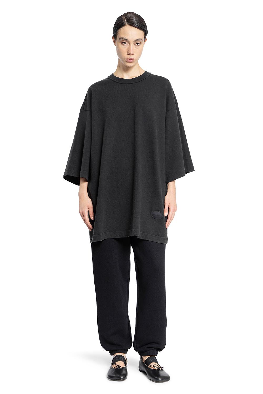 Antonioli ALEXANDER WANG WOMAN BLACK T-SHIRTS & TANK TOPS Grandi sconti
