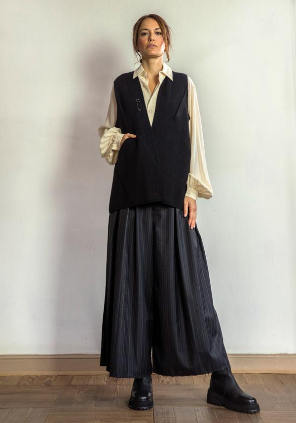 Rose & Lini A TENTATIVE ATELIER SILK “AGLAIA” LINEN SHIRT Sconti VIP