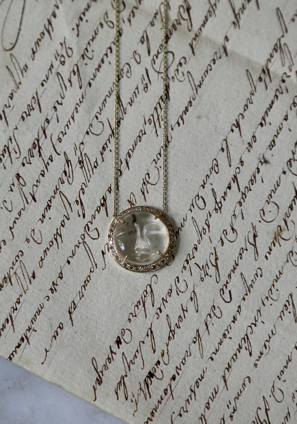 Rose & Lini 5 OCTOBRE “MOON” CRYSTAL NECKLACE Convenienza