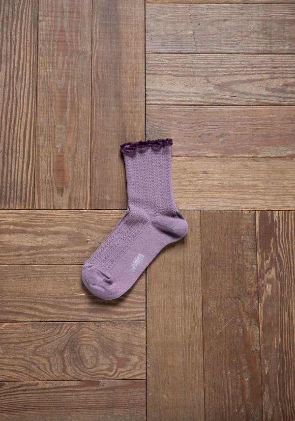 Rose & Lini COLLEGIEN “AMBRE” MERINO WOOL SOCKS GLYCINE Convenienza
